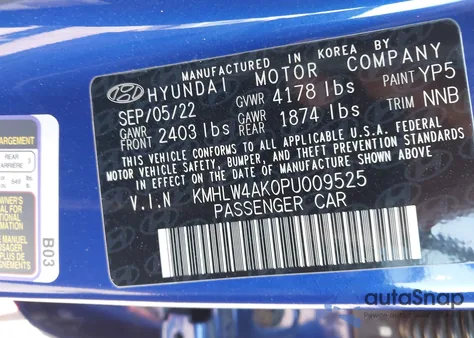 2023 Hyundai Elantra N from USA, damaged, VIN KMHLW4AK0PU009525